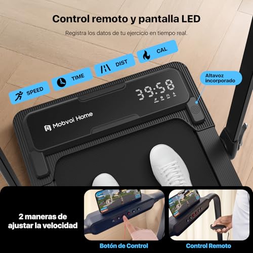 Mobvoi Home Treadmill Plus Plegable, 3 en 1 Cinta de Correr Eléctrica, Cinta de Correr para Oficina,2.5HP, 12 km/h 120 kg Caminadora para Casa,Cinta de Correr con Altavoz - Imagen 4