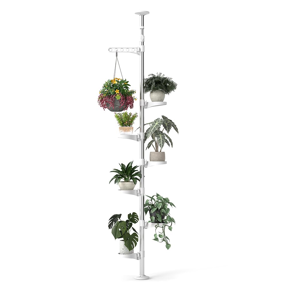 Amazon.com : Hershii 7-Layer Tension Pole Plant Stand Indoor