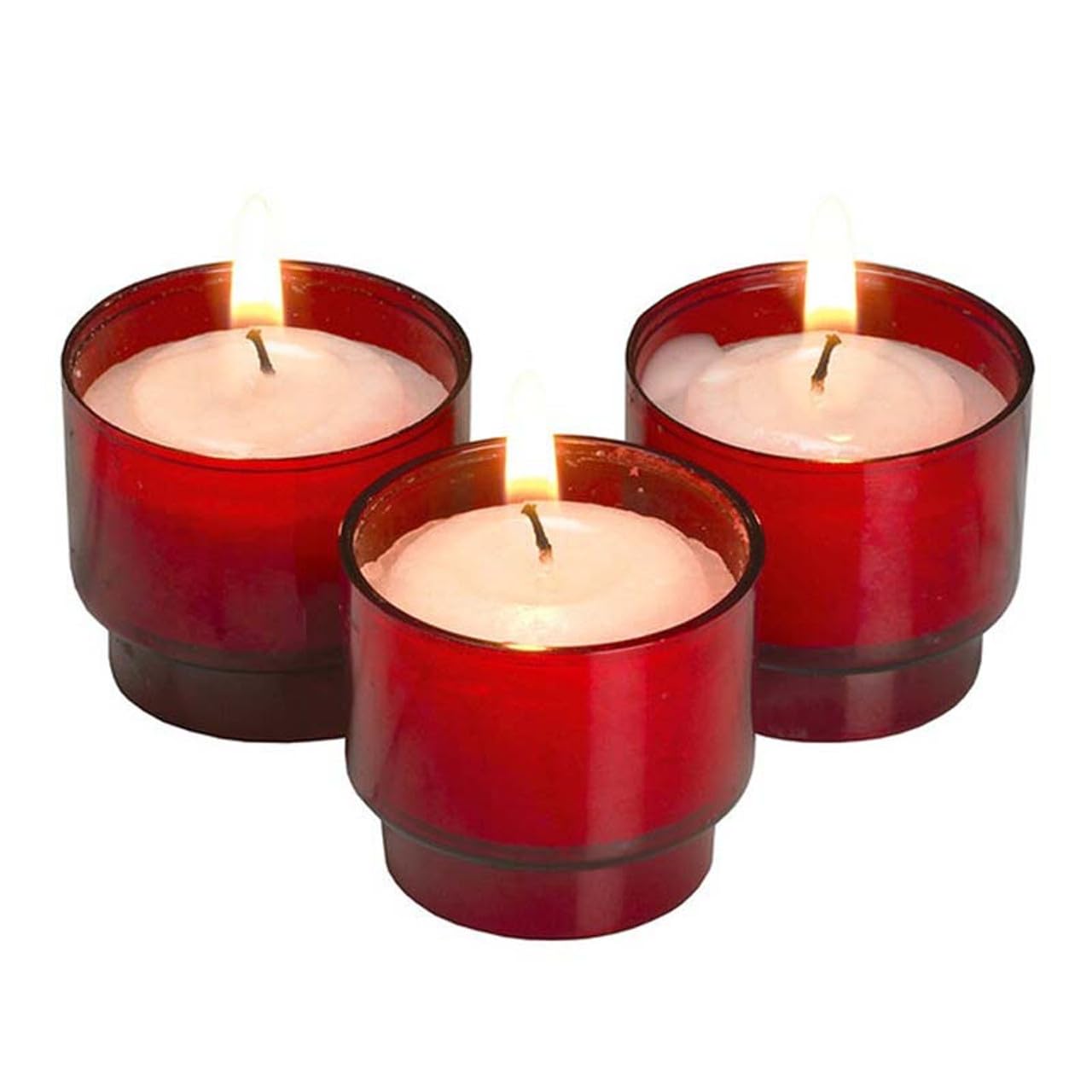 Trinity Church Supply 4 Hour Red Brite Lite Voticandles Smokeless Taper Paraffin Wax Candles Perfect for Special Occasions, 1-1/2 Dia. x 1-3/8 Height, Pack of 504