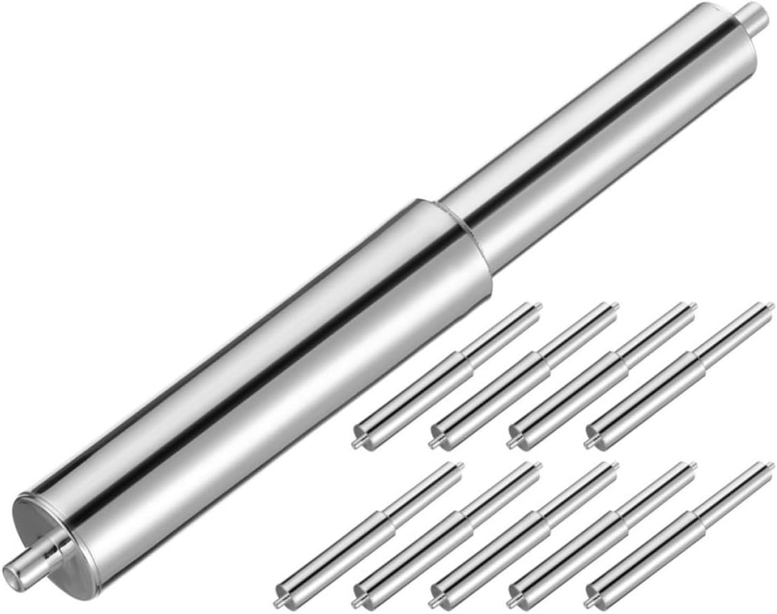 Zerodeko 10pcs Stainless Steel Toilet Paper Roller Spindle Replacement Rod Spring-Loaded Adjustable Length Chrome-Plated Insert for Commercial and Bathroom Use