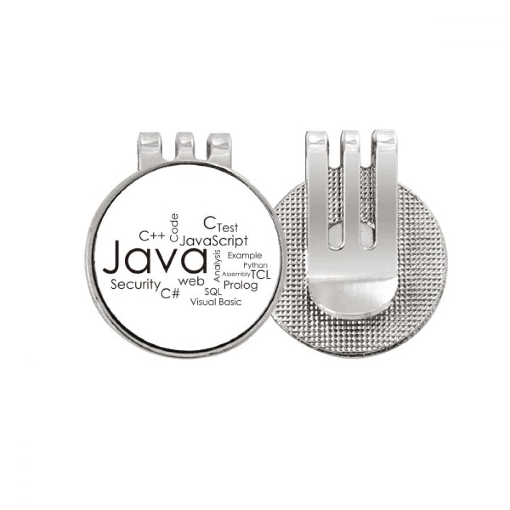 Java Golf Ball Marker hat cap clip magnétique émail pour accessoire chapeau de golf
