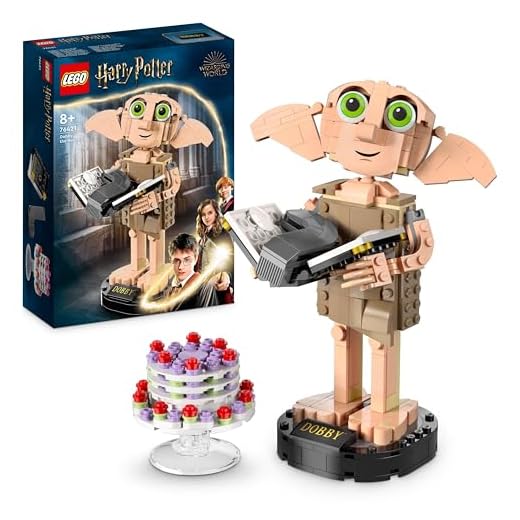 LEGO Harry Potter Dobby the House-Elf Building Toy Set - Movable Wizarding World Character Figure - Gift for Mothers & Kids' Bedroom Decoration for 8+ Year Old Girls, Boys, Teens - 76421