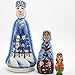 Snow Queen Russian Nesting Doll Set Hand Carved Hand Painted Fairy Tale