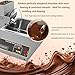 Professional Chocolate Melting Machine with Mixing Wheel - 35-55RPM Adjustable Speed for Even Tempering, Coating & Molding - Stainless Steel Commercial Grade for Bakeries & Candy Shops C