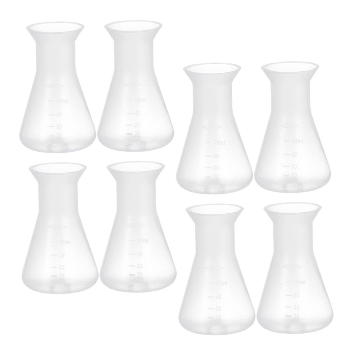 ULTECHNOVO 32piezas Frascos Erlenmeyer Para Laboratorio Frascos Cónicos Graduados De Diseño De Cuello Estrecho Para Experimentos Científicos y Mediciones Precisas