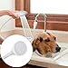 Wifehelper Pet Shower Spray Head, Hose Push On Bath Tub Sink Faucet Attachment Shower Head Spray Washing Hair Dog Shower Head Pet Bath Tool(Single Tap)
