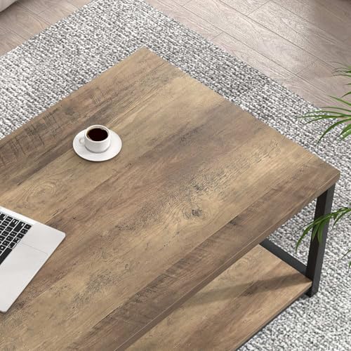 Foluban Modern Coffee Table, Living Room Center Table With Storage thumb #3