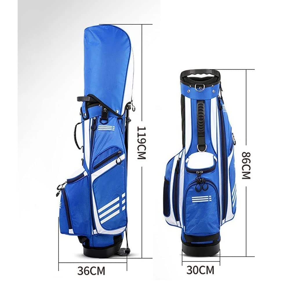 Golftaschen, Golf-Standtasche, einziehbare Golf-Tragetasche for Reisen, Organizer-Golftasche mit großem Fassungsvermögen for Ständer 3-Wege-Trennwänden(Pink)