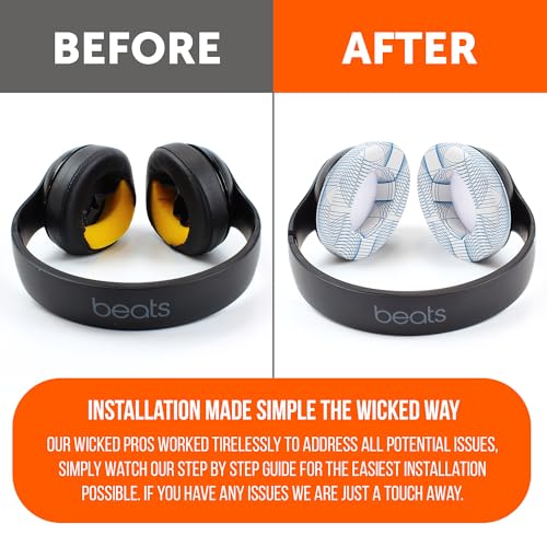 Coussinets pour Beats Studio en cuir PU souple et mousse premium