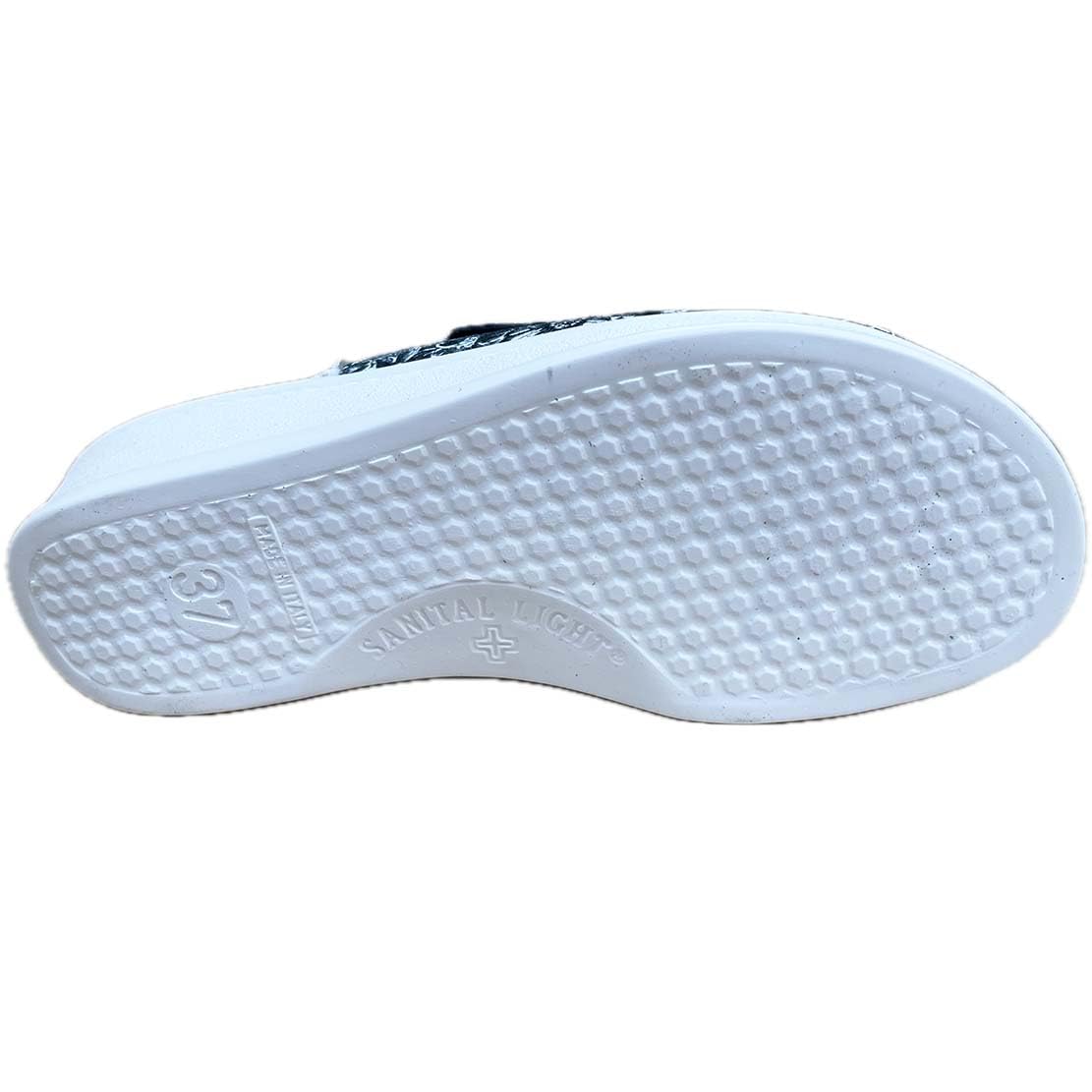 Sanitaire femme double déchirure tige véritable cuir fleurs semelle douce onde résidente silencieuse A573
