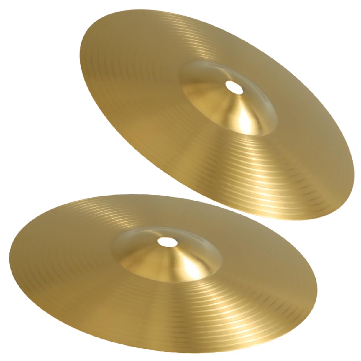 VANZACK 2pcs Jazz Drum Cymbals Metal Brass Crash Cymbal Set for Drum Set Practice