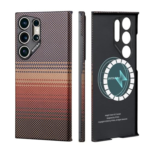 PITAKA for S24 Ultra Case, 6.8 Inch, Compatible with MagSafe, Slim 