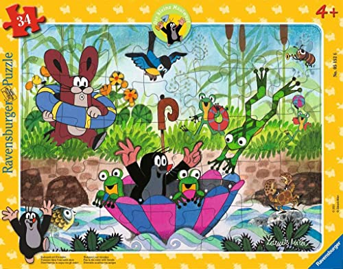 Ravensburger Kinderpuzzle - 05152 Badespaß mit Freunden - Rahmenpuzzle...