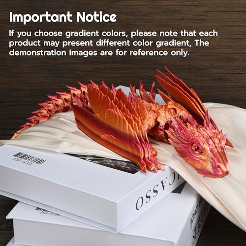 Guwewu Feathered Wyvern Dragon, 3D Printed Dragon, Articulated Dragon, Fidget Dragon, 3D Printed Toys, Desktop Pet (Stormcrest) by Guwewu - Image 7