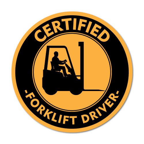 Certified Forklift Driver Warhouse WHS OHS Sticker Decal Safety Sign Car Vinyl
