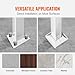 VEVOR Handrail for Outdoor Steps, 3-4 Steps White Arch#1, Adjustable Metal Staircase Railing, Thickened Stair Railings for Porch, Deck