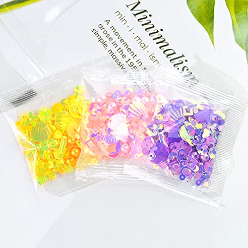 Zayookey 9 Pezzi Resin Filler Paillettes Miste
