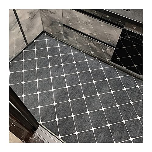 LIXIONG Tapis de Couloir, Intérieur Antidérapant Absorbant Debout Tapis, Faible Profil Entrée Couverture pour Cuisine Couloir Chambre, 4 Couleurs (Color : Gray, Size : 50x80cm) Cover