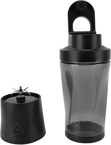 Miniatura 7 de Licuadora portátil, licuadora personal de 350 W para batidos y batidos, recargable por USB de 6000 mAh, vaso exprimidor de 23 onzas con 6 cuchillas