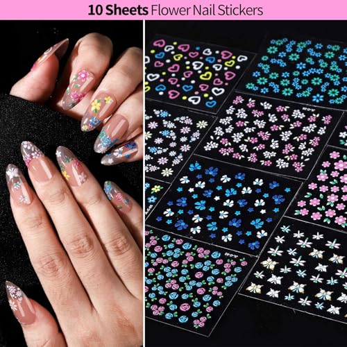 FANDAMEI Nail Art Kit, 54 Piezas con Esmaltes y Brochas miniatura 7