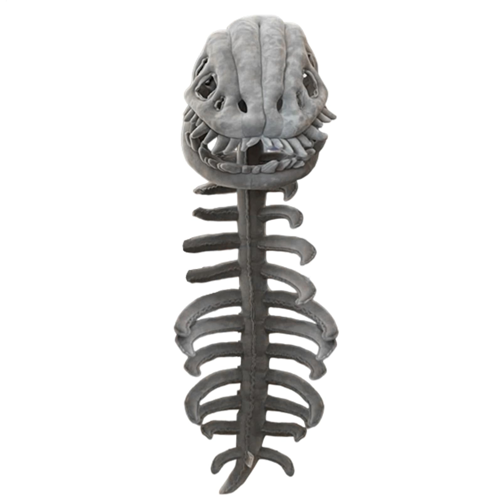 Dinosaur Skeleton Costume, Wearable Skeleton Plush, 3D Skull Headpiece & Spine Themed Skull Cosplay Props for Dress-Up, Parties & Photos