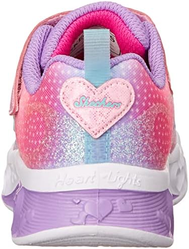 Skechers Kids Flutter Heart Lights-Simply Sneaker, Pink/Multi, 7 US Unisex Toddler | Image 2