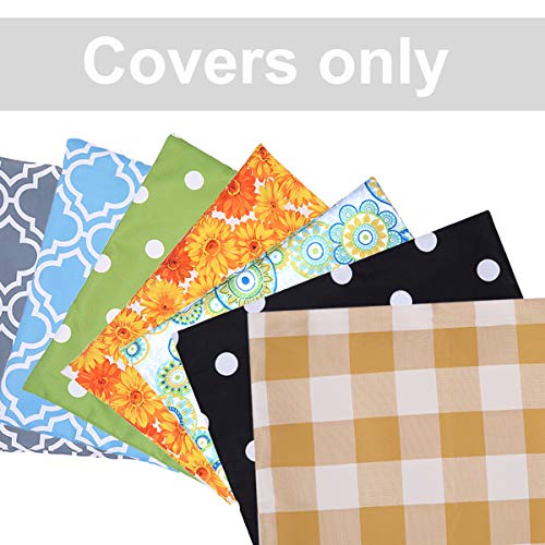 Eternal Beauty Set Of 2 Outdoor Throw Pillow Covers Waterproof Outdoor Pillow Covers For Patio Pillows, Black White Polka Dot, 18X18 Inches #TOP5
