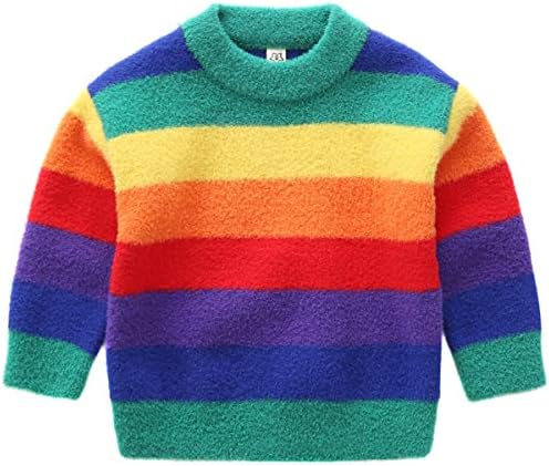 ae rainbow striped pullover sweater