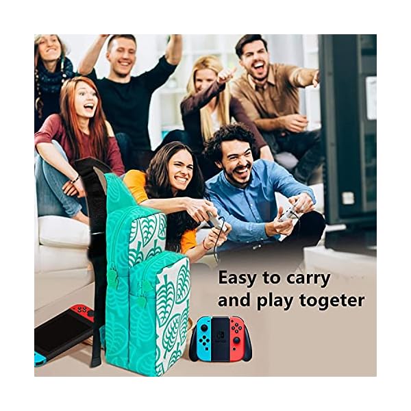 Aoputtriver Travel Bag For Nintendo Switch Carrying Case For Nintendo Switch With Large Capacity Ip65 Waterproof For Nintendo Switch Console Dock Joy Con Grip Accessories Turquoise Series
