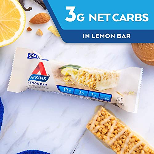 Atkins, Light & Crispy Lemon Bar, 1.41 Ounce (Pack Of 5) #TOP1