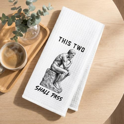 Image of Hanamiya Na Funny Hand Towels for Bathroom, S Wars Waffle Weave Hand Towel | Funny Waffle Weave Dish Towels, Humor Hand Towels for Home Bathroom Decor, Housewarming Gift 14x24 Inch