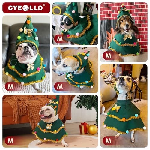 Disfraz de árbol de Navidad para perros tamaño M miniatura 5