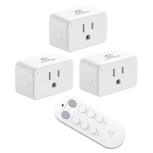 EIGHTREE Toma de control remoto para personas mayores, usuarios con movilidad limitada, interruptor de luz inalámbrico para decoraciones navideñas,