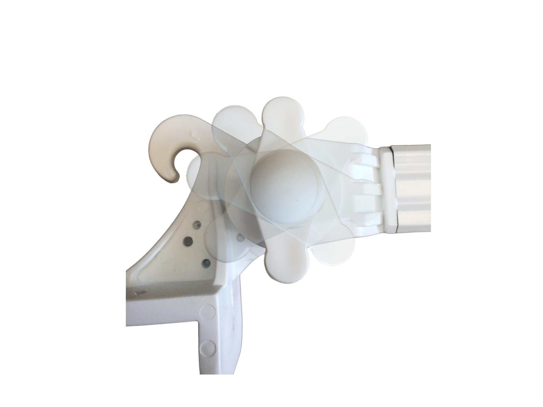 Coppia Braccetti in Alluminio per Tende da Sole a Caduta 70 cm Vari Colori (70 cm, Avorio)