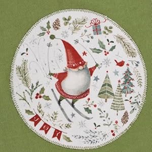 Primitives by kathy apron joy christmas gnome  urban country home decor