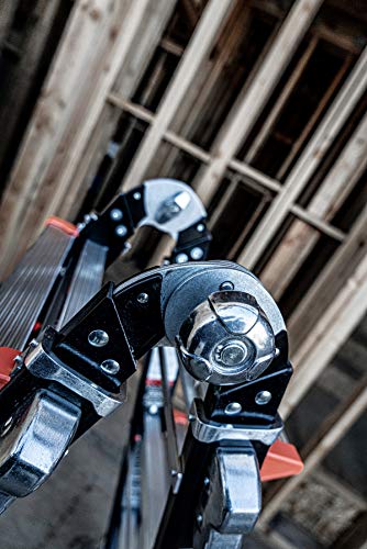 Little Giant Ladders, Dark Horse, M13, 7-11 foot, Multi-Position Ladder, Fiberglass, Type 1AA, 375 lbs weight rating, (15143-001)