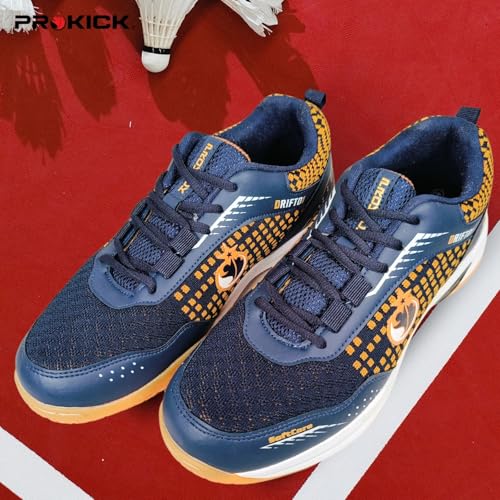 Image of Prokick Drift01 Badminton Shoes Shuttle Non Marking Shoes for Badminton Anti Skid Breathable Badminton Shoes for Men Ideal for Badminton, Squash, Volleyball, Pickleball