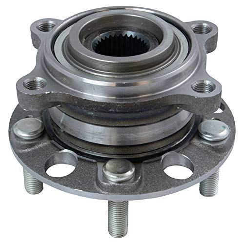 Image of TRQ Rear Left and Right Wheel Bearing and Hub Assembly Set 2 Piece Compatible with 2009-2014 Hyundai Genesis 2010-2016 Genesis Coupe 2011-2016 Equus 2015-2017 Kia K900