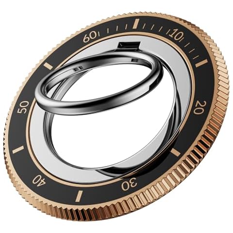 SooPii Magnetic Phone Ring Holder with 360° Rotation Cover