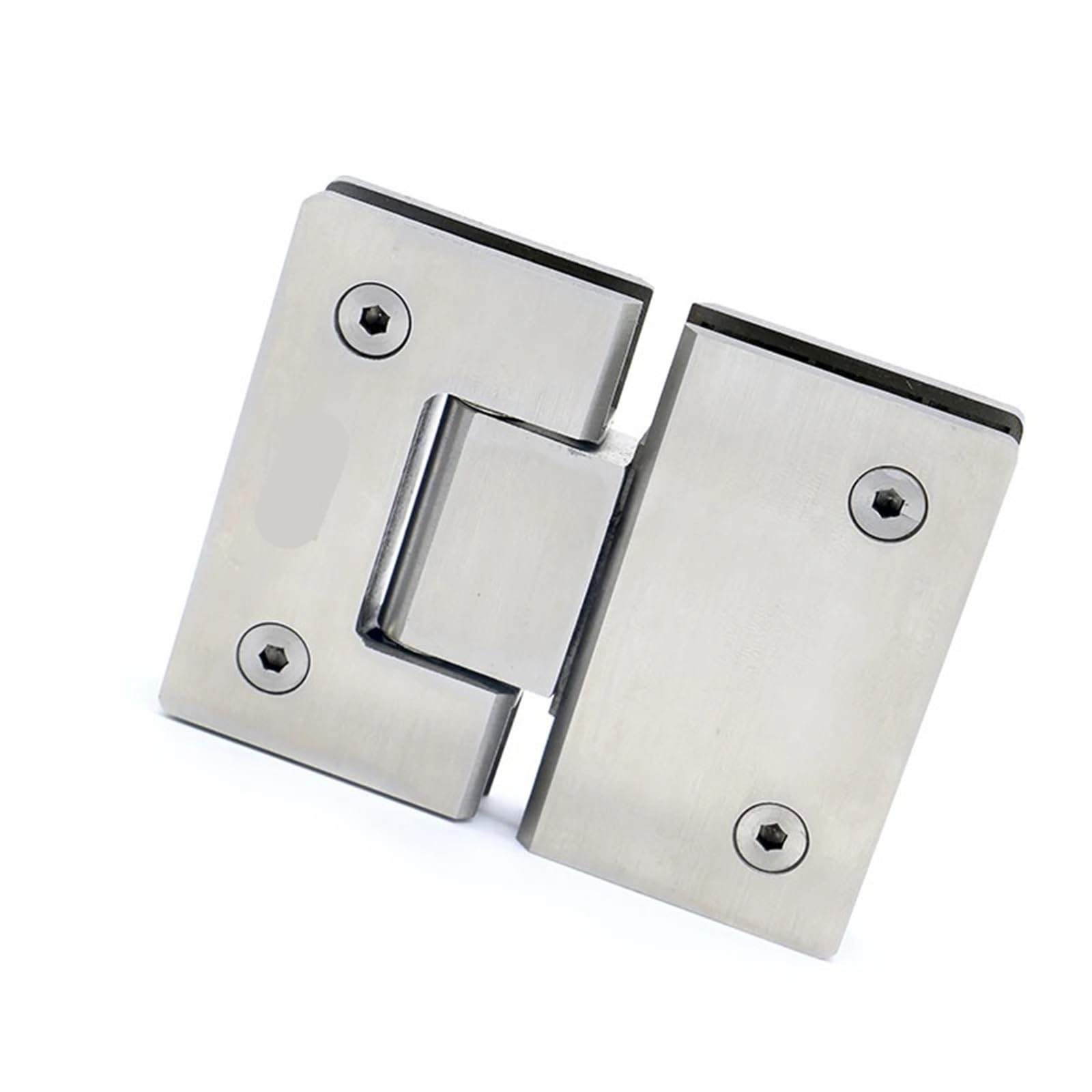 NYRXRYTCA 4904 180 Degree Hinge Open 304 Stainless Steel Wall Mount Glass Shower Door Hinges 1Pcs