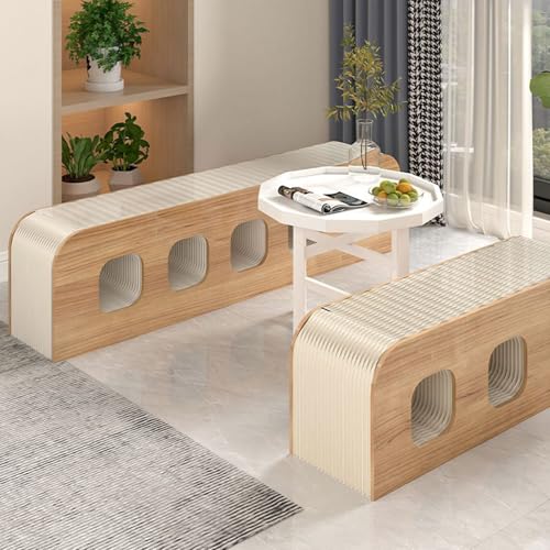 Banc pliant en papier rétractable et repose-pieds de bureau - 6