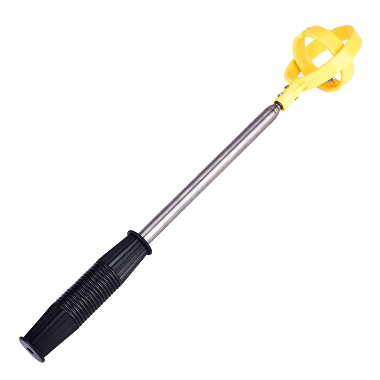 Retriever de Balle de Golf, Picker Télescopique d'Acier Inoxydable, Sélecteur de Balle (Jaune)
