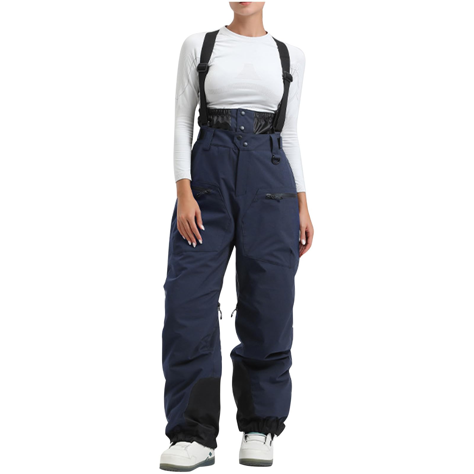 Skihose Herren Gefüttert Mit Träger Schneehose Winter Wasserdicht Snowboardhose Latzhose Herren Winterhose Warm Outdoorhose Mit Hosenträger Ski Hosen Für Männer Softshellhose Winddicht