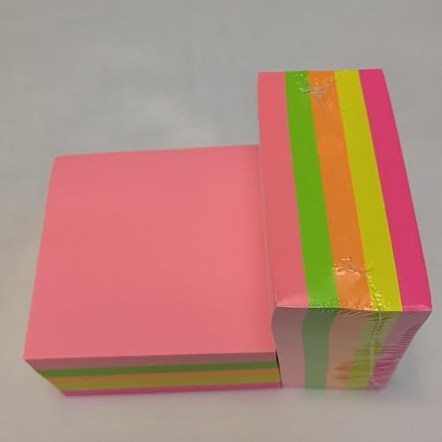 Miniatura 7 de Notas súper autoadhesivas 3 x 3 pulgadas, 2 blocs de 5 colores clásicos, 400 páginasbloc, total de 800 páginas, papel resistente de 2.82 ozm que no