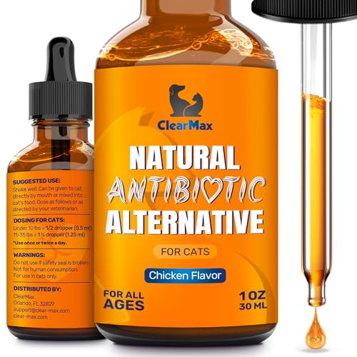 Cat Antibiotic & UTI Support with Chicken Flavor, 1 Oz