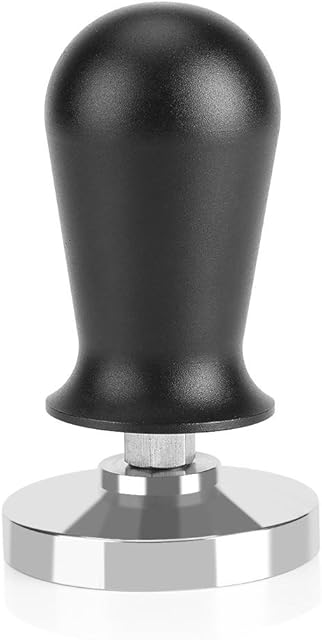 Coffee Tamper 51mm,Espresso Tamper with Flat Stainless Steel Base 58mm/51mm