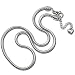 European Charm Bracelet Necklace For Women and Girls Bead Charms, Stainless Steel Snake Chain, Claw 18 Inch