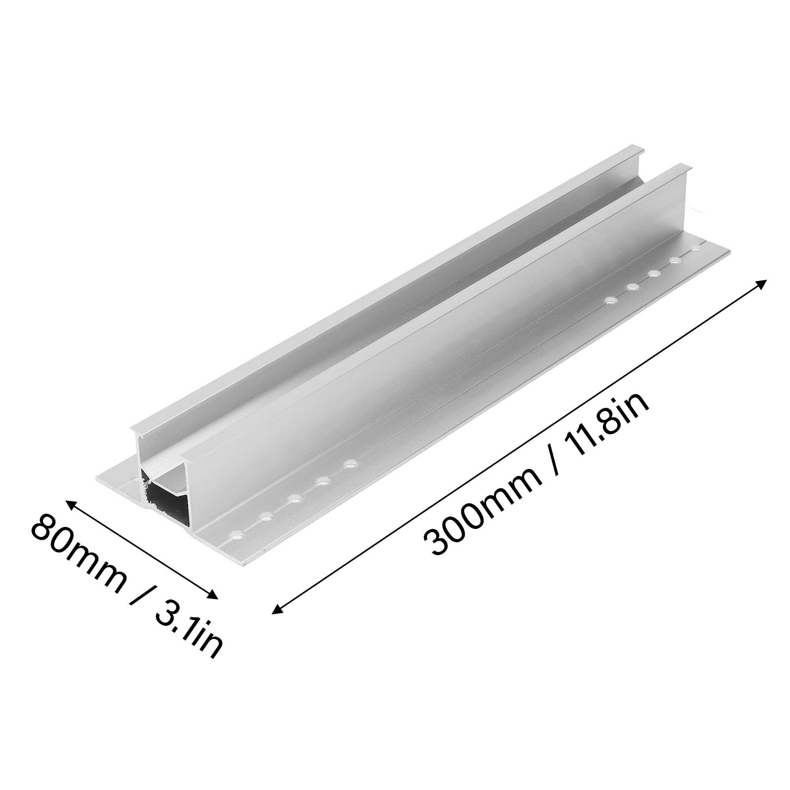 4 Set Kit di Montaggio del Pannello Solare, Supporto per Pannello Solare in Alluminio Leggero da 300 MM, Kit di Staffe di Montaggio del Pannello Solare con Dadi e Bulloni per Barca