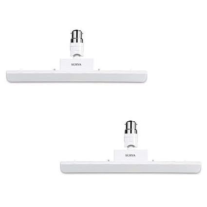 Surya Angular T-Bulb 10 Watt B22 Base (Blue, Regular) -Pack of 2