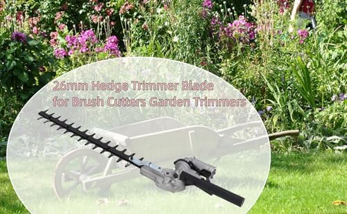 Hedge Trimmer, 26mm Hedge Trimmer Blade Attachment Replacement Parts for Brush Cutters Garden Trimmers,Double-Edged Design